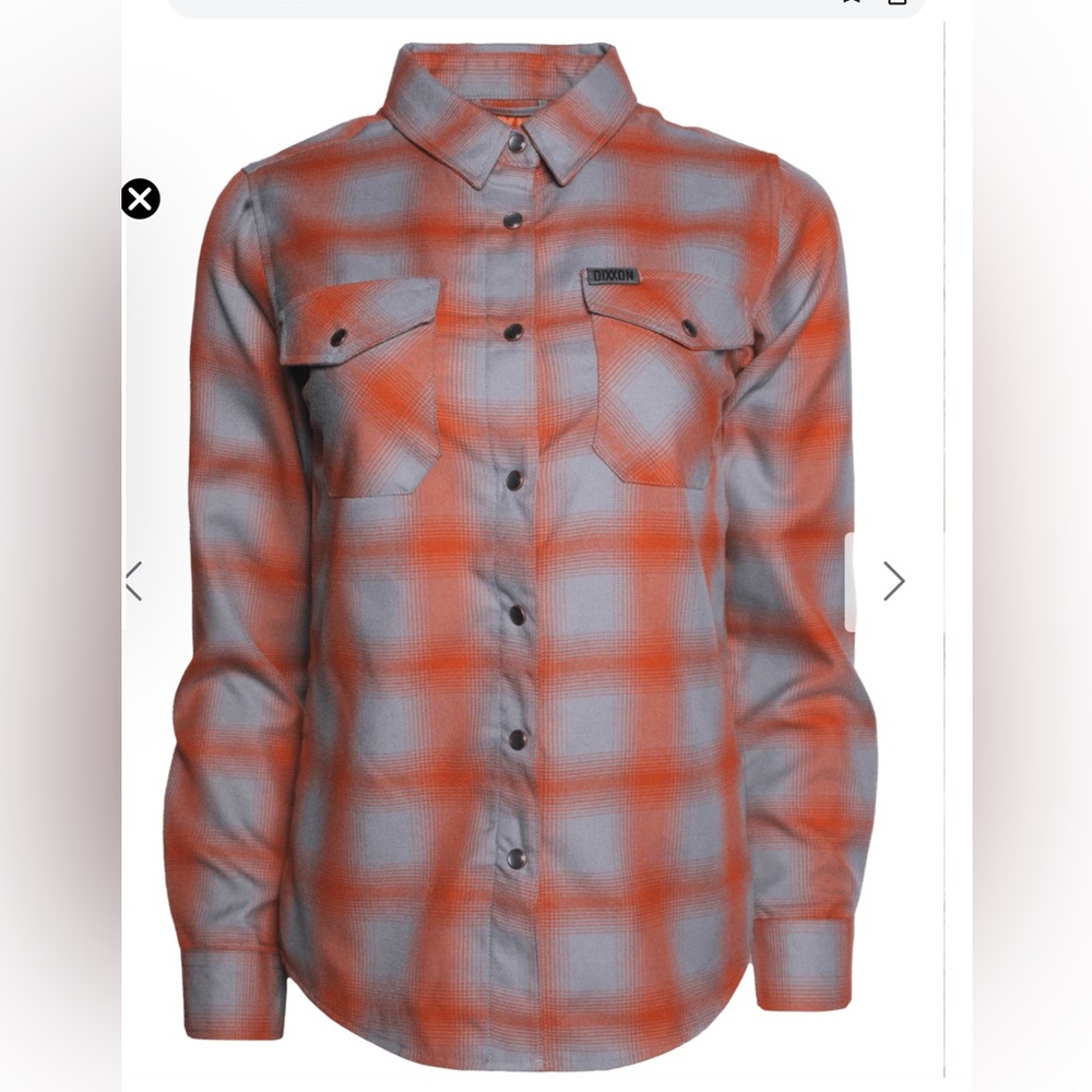 Dixxon Flannel Women's Copper State Flannel Gray Orange Size Large